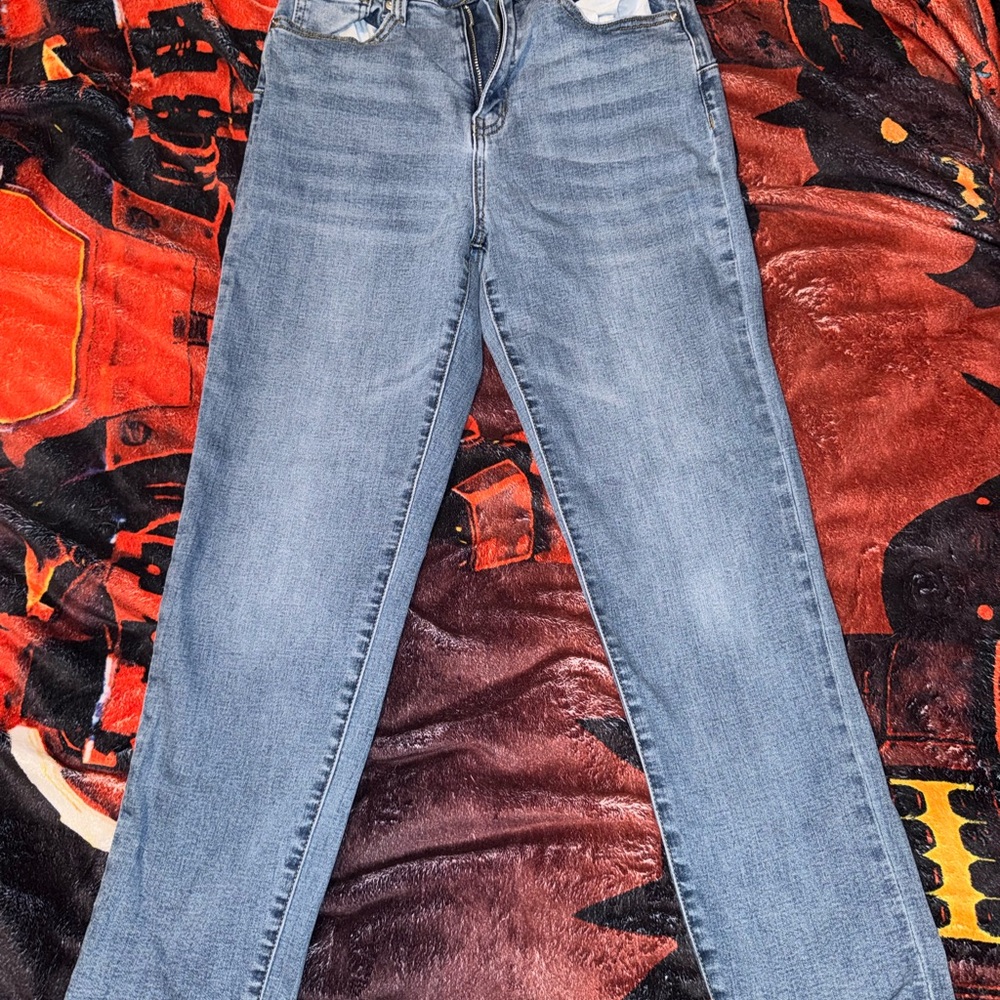 Fashion Nova Light Blue Straight Leg Jeans